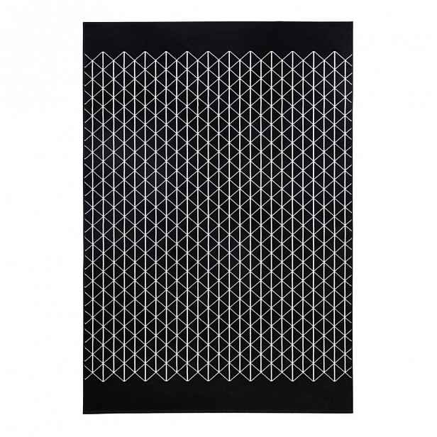 Černý koberec Zala Living Twist, 160 x 230 cm