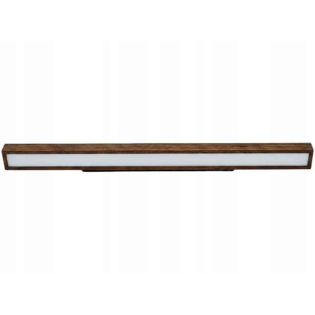 Koupelnové nástěnné svítidlo Leja 120 cm Tmavý Dub Led do obývacího pokoje nad zrcadlo