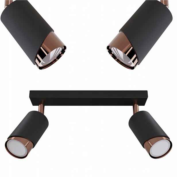Lampa S Tubami Do Koupelny Stropní Měděná Černá Led Pl závěsná Loft