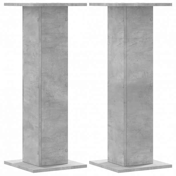 vidaXL Stojany na rostliny 2 ks betonově šedé 30 x 30 x 80 cm kompozit