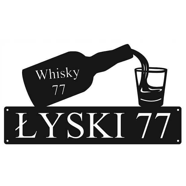 Číslo Na Dům 80cm Tabule Adresa Ocel 2mm ul. Lyski