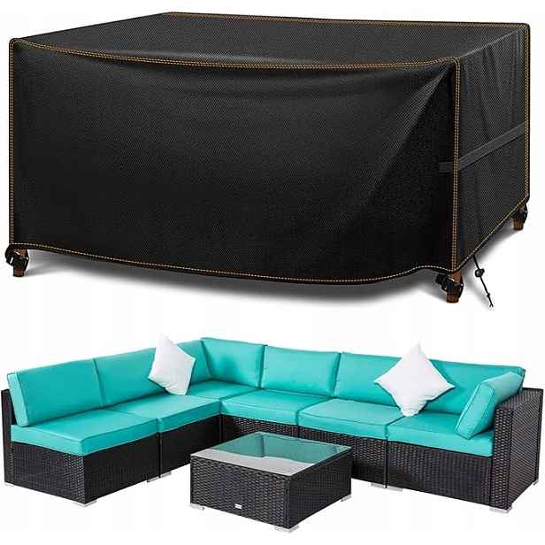 Obal Na Zahradní Nábytek 250X210X90 CM Vodotěsný Oxford 420D Černý