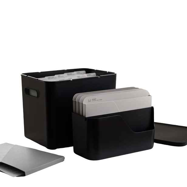 Rotho Sestava – Organizér na poštu + Archivační box - myPAPER černý