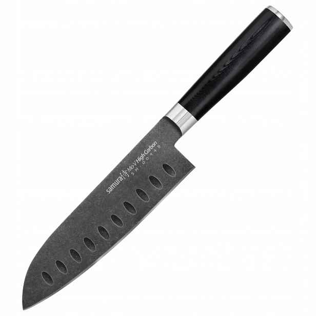 Santoku Samura Mo-V Stonewash SM-0094B 18 cm AUS-8 58-59 Hrc 221 g G-10