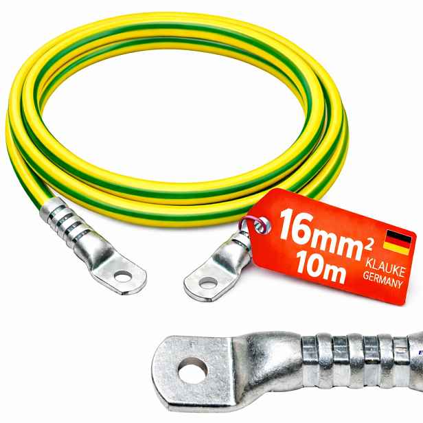 10 m Kabel Lgy Koncovka 16/8 Germany 16 mm2 10 m