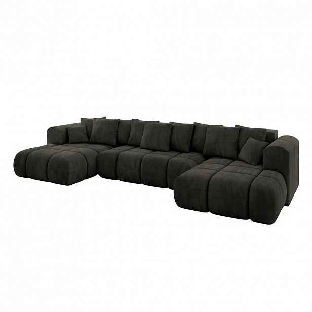 ALTDECOR SEDACÍ SOUPRAVA CLOUD-U-v1 405x185x90 černý velur