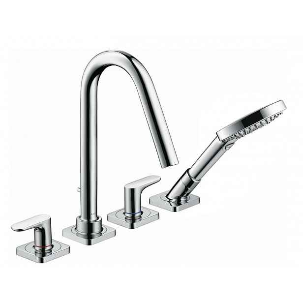Axor Citterio M - Vanová baterie 4-otvorová na sokl, chrom 34454000
