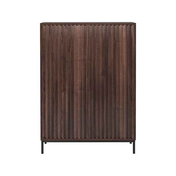 Skříňka v dekoru ořechu v přírodní barvě 80x110 cm Celine - Støraa