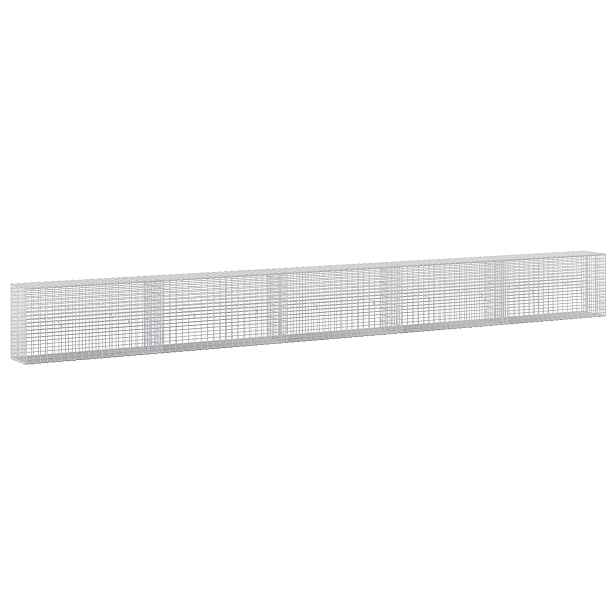 vidaXL Gabion s drátem 3,5 mm a sítem 5x2,5 cm 500x30x50 cm