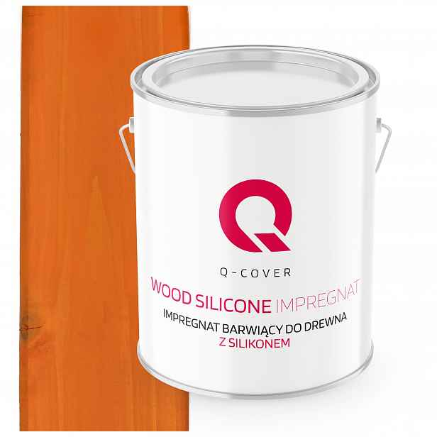 Impregnační Nátěr Na Dřevo S Ochranným Silikonem Oranžová Barva 2,5 L Uv
