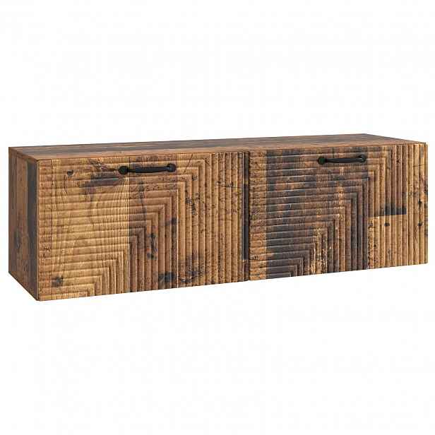 vidaXL Nástěnná TV skříň Staré dřevo 98 x 31 x 30 cm Kompozitní dřevo