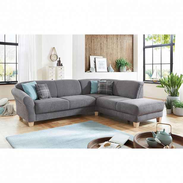 Sit & More ROHOVÁ SEDAČKA, textil, šedá