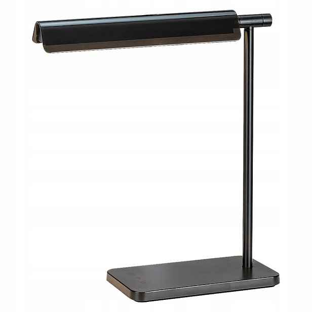 Černá stolní lampa Horus Led do kanceláře s měkkým světlem Rabalux
