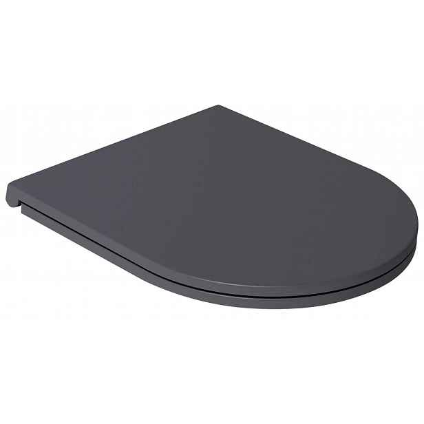 Sapho Isvea - WC sedátko, Slim, SoftClose, antracit 40KF0522I-S