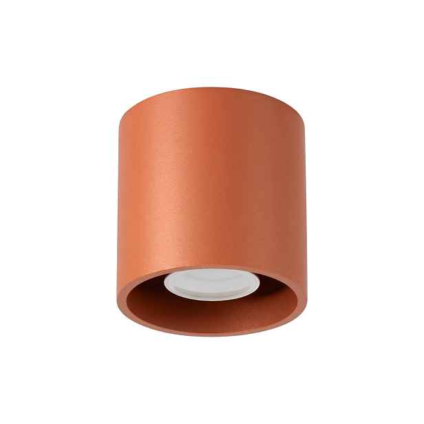 Stropní Svítidlo Orbis 10 cm okrová červená stropní trubka Nástěnná lampa Sollux Gu10