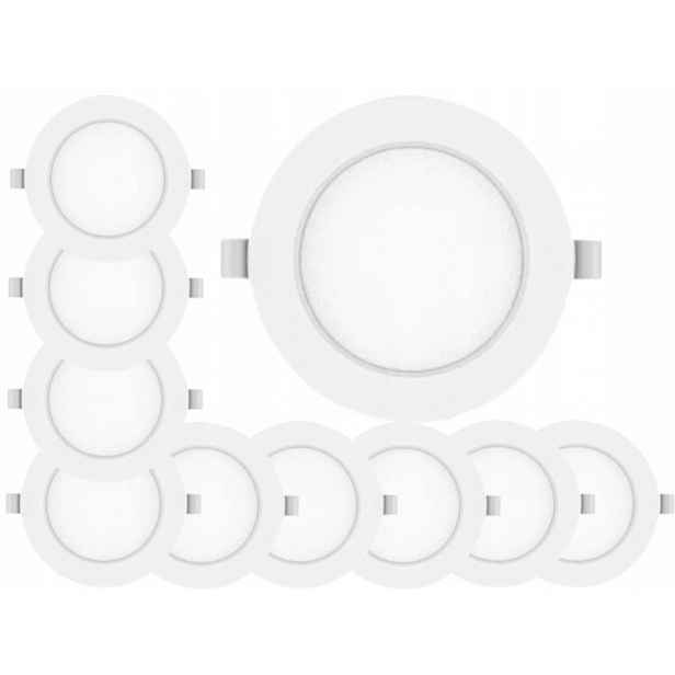 10x Led zapuštěný panel 6W Slim stropní svítidlo pro M-System