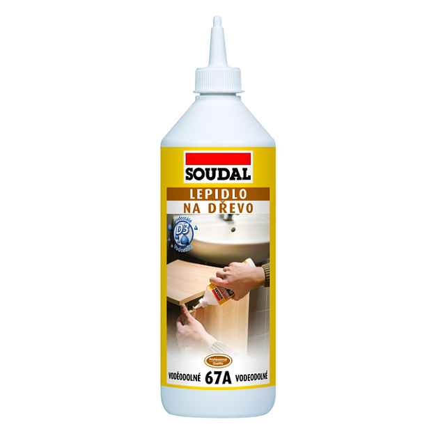 Lepidlo na dřevo Soudal 67A vodostálé 750 g
