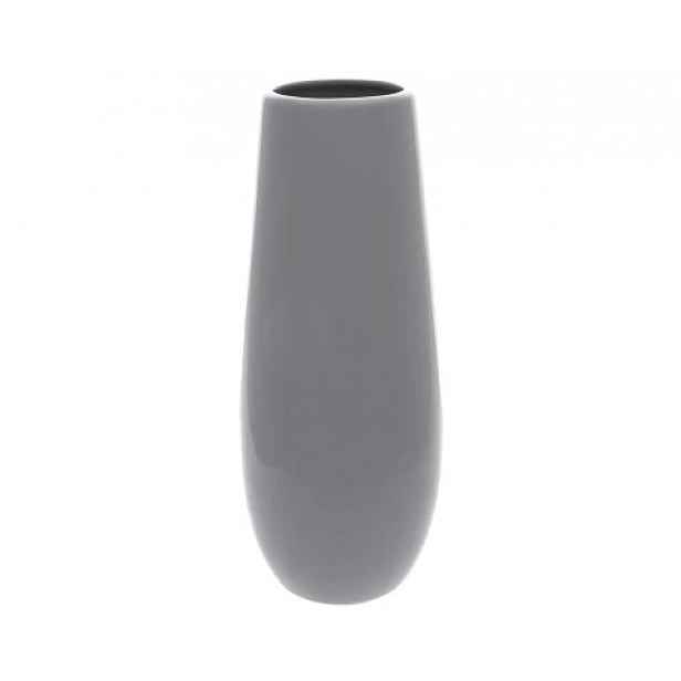 Váza Luna 25 cm, šedá