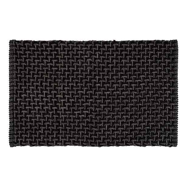 Antracitová textilní koupelnová předložka 50x80 cm Ecoli – Wenko