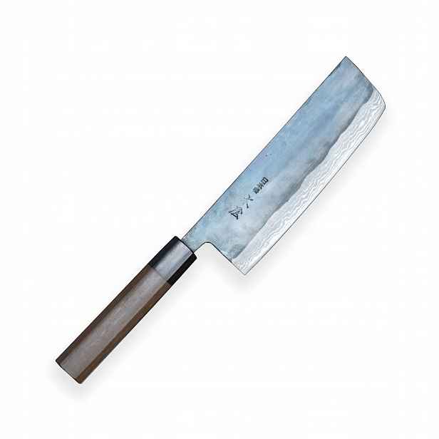 Nůž Nakiri 170 mm Kiya Suminagashi Damascus 11 layers