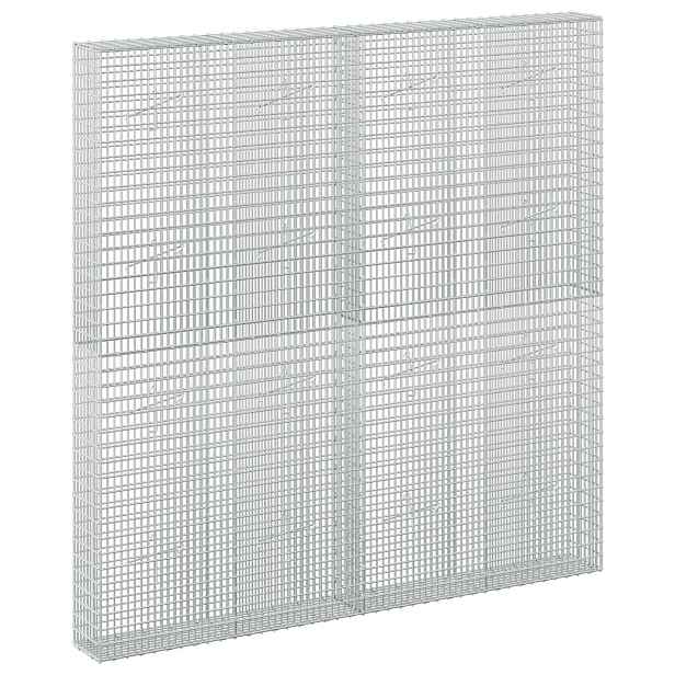 vidaXL Gabion s drátem 3,5 mm a sítem 5x2,5 cm 200x20x200 cm