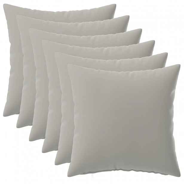 vidaXL Povlak na polštář 6 pcs HEERLEN Šedá 35 x 35 cm Polyester