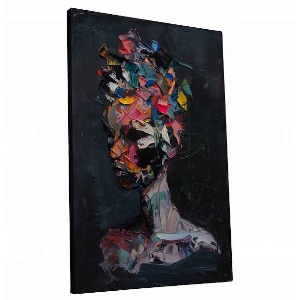 Obraz na plátně Moderní Barevný módní Žena domu v pokoji obývací pokoj 80x120