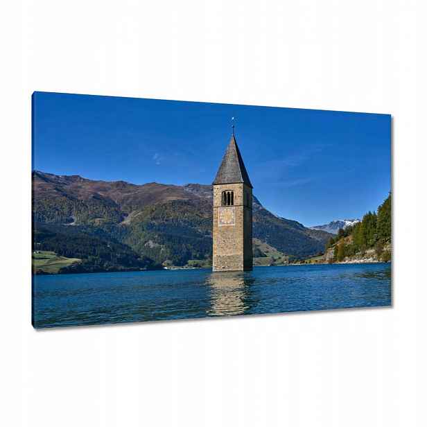 Obrazy 120x70 Potopená kostelní věž