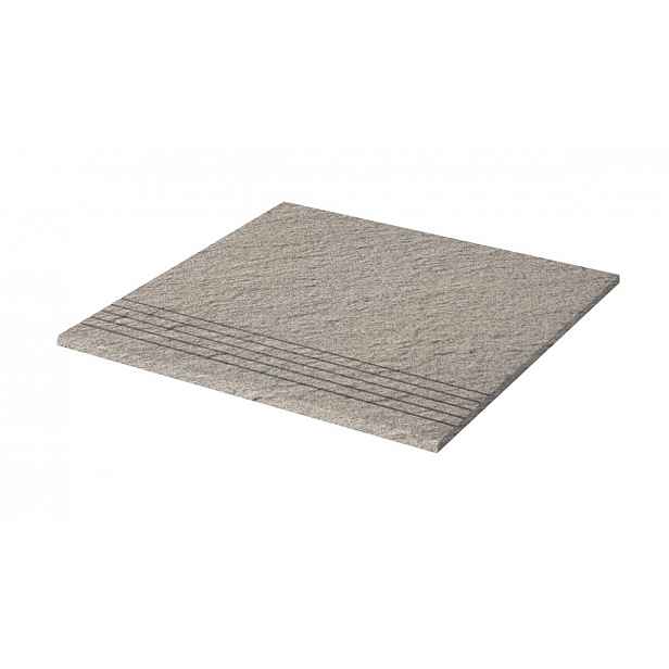 Schodovka Rako Taurus Granit šedá 30x30 cm protiskluz TCV34076.1