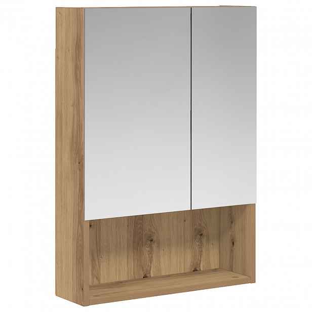 vidaXL Koupelnová zrcadlová skříň Umělecký dub 50 x 14,5 x 70 cm