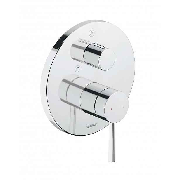 Duravit Circle - Baterie pod omítku, pro 2 spotřebiče, s tělesem, chrom CE5210018010