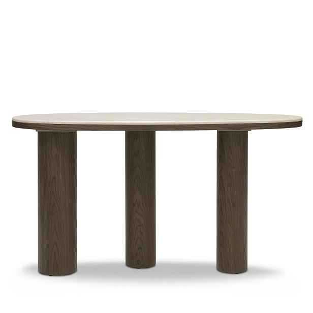 Hector Konzolový stolek Essence 150 cm mramor/ořech tmavý