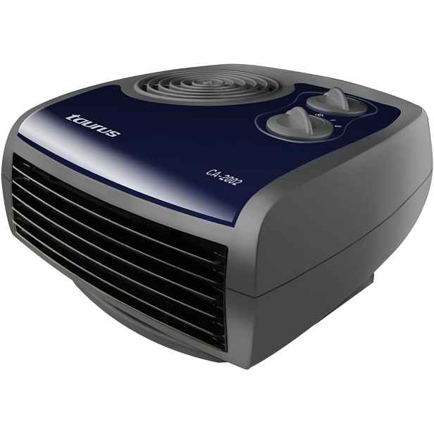 Termoventilátor Taurus 2000 W Otočný, Černý, Modrý Termostat