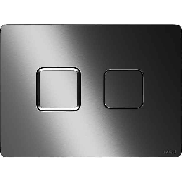 Tlačítko Pneumat Cersanit Accento Square Gun Kartáčovaný Kov K3042-006