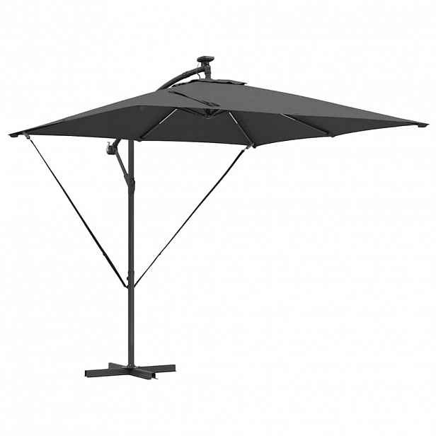 vidaXL Slunečník Antracit 249 x 249 x 250 cm Polyester a hliník