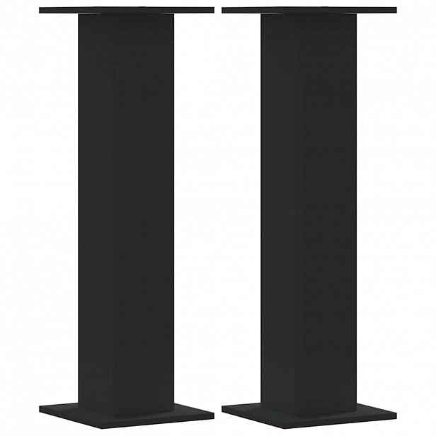 vidaXL Stojany na rostliny 2 ks černé 30 x 30 x 95 cm kompozitní dřevo
