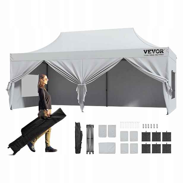 Obchodní pavilon altán stan na terasu do zahrady, stříška 3x6 m