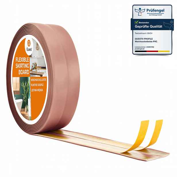 Dokončovací lišta samolepicí světle hnědá Pvc 10 m 30x30 mm