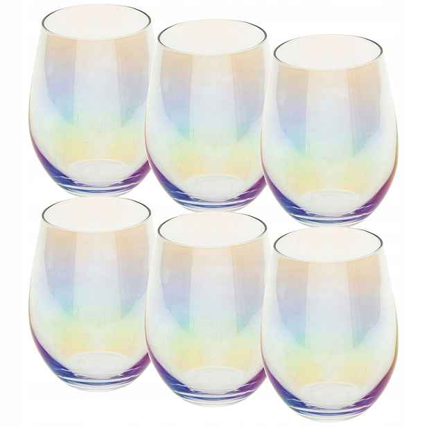 Sada 6 Sklenic Na Nápoje, koktejly, nápoje 540 ml Fantasy sklo barové