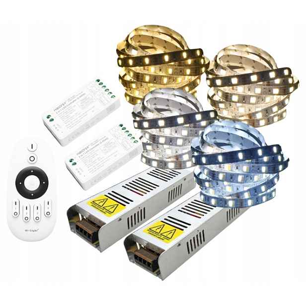 Set Led pásek Cct bílý MultiWhite podsvícení bílá teplá studená 20 m