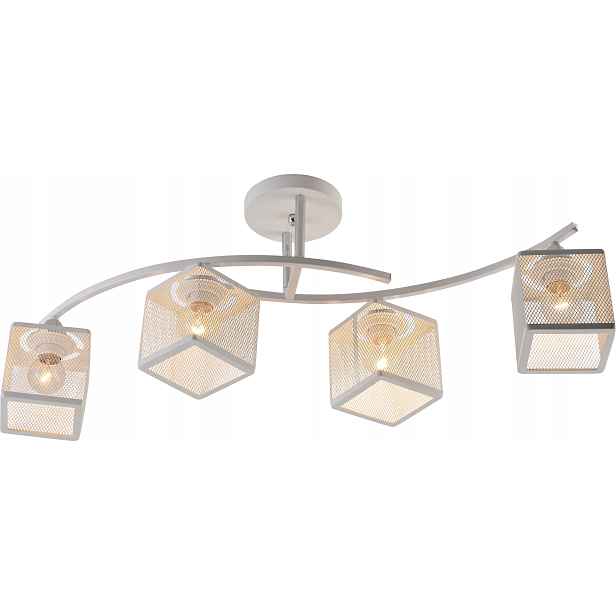 Stropní Svítidlo 4X E27 Bílá Minimalistická Loft Vargo DL1333