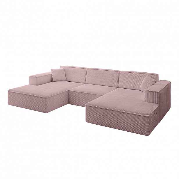 ALTDECOR SEDACÍ SOUPRAVA IREA-U1-v4 – 301 × 165 × 77 cm, růžová