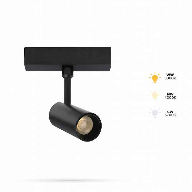 Reflektor Track 6W DG6 Slim Track a FiberFLEX 48VDC 3CCT 3000K,4000K,5700K
