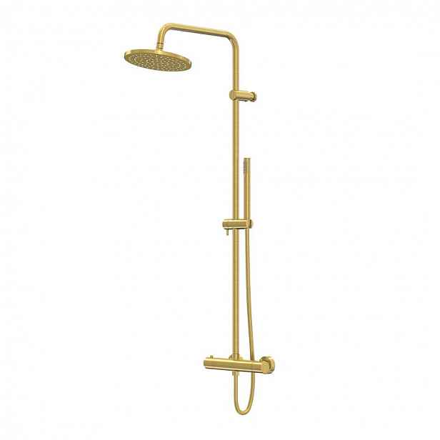 Steinberg 340 - Sprchový set s termostatem, průměr 22 cm, kartáčované zlato 340 2721 BG