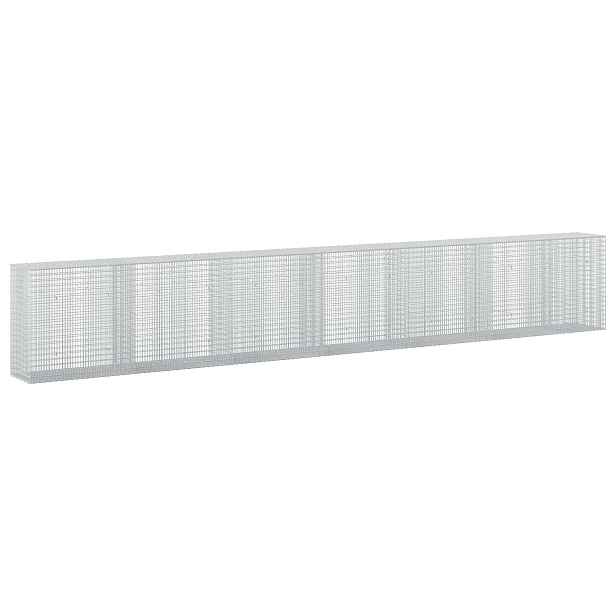 vidaXL Gabion s drátem 3,5 mm a sítem 5x2,5 cm 650x50x100 cm