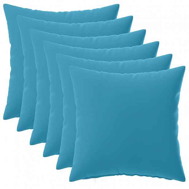 vidaXL Povlak na polštář 6 pcs HEERLEN Světle modrá 35 x 35 cm