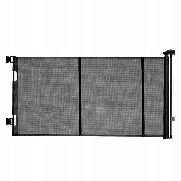 Ochranná zábrana roletová pes dveře 310 cm 79.5 cm černá síť