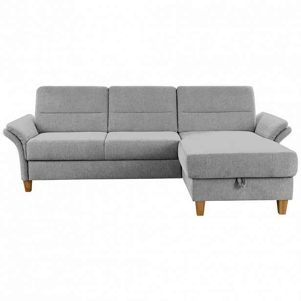 Sit & More ROHOVÁ SEDAČKA, textil, světle šedá