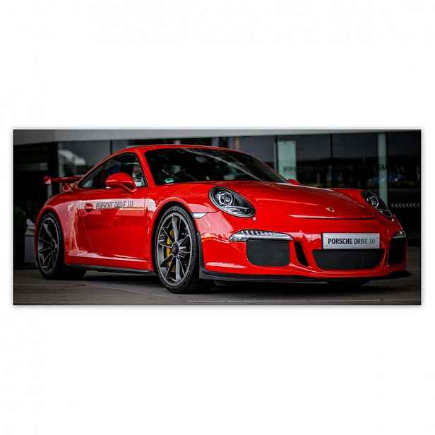 Fototapety 211x91 Červené Porsche