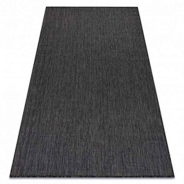 rugsX KOBEREC SISAL SION A5165A Melanž ploché tkaní černý 120/170 cm